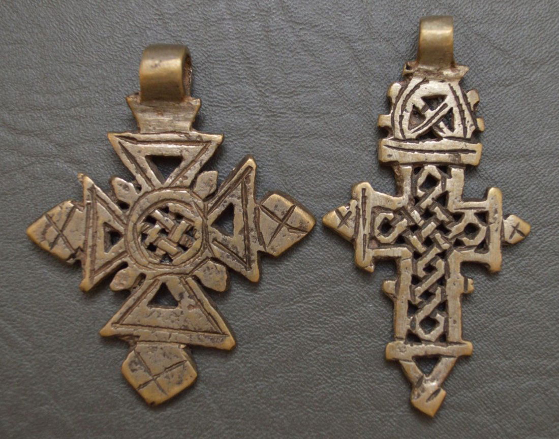TWO COPTIC CROSSES (1 of 2)