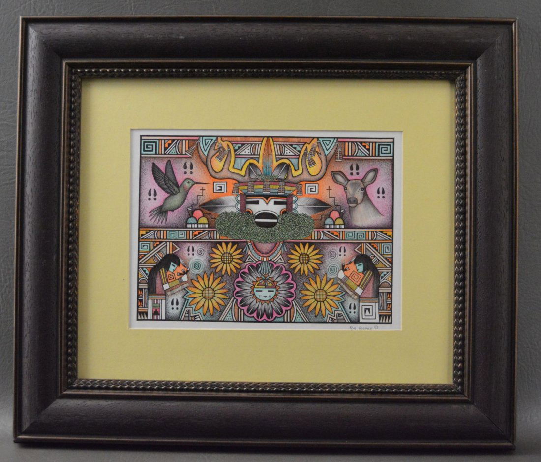 HOPI DRAWING ON PAPER (1 of 4)