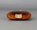 A Chinese Gold Amber Carved with Figures, Qing Dynasty, - 5