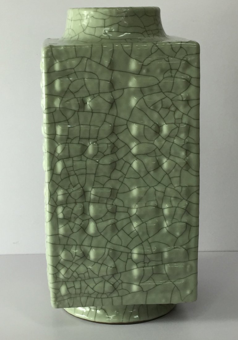 Large Chinese Porcelain Cong Vase (1 of 5)