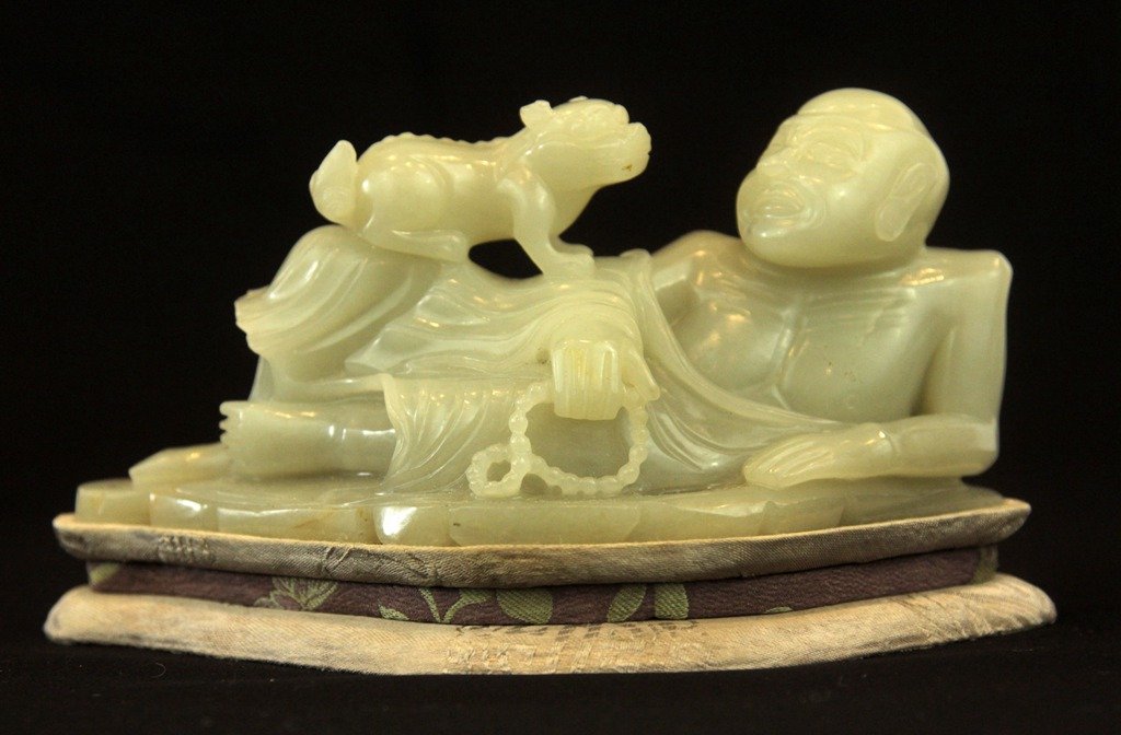Chinese Jade Carved Figure of Bodhidharma (1 of 3)
