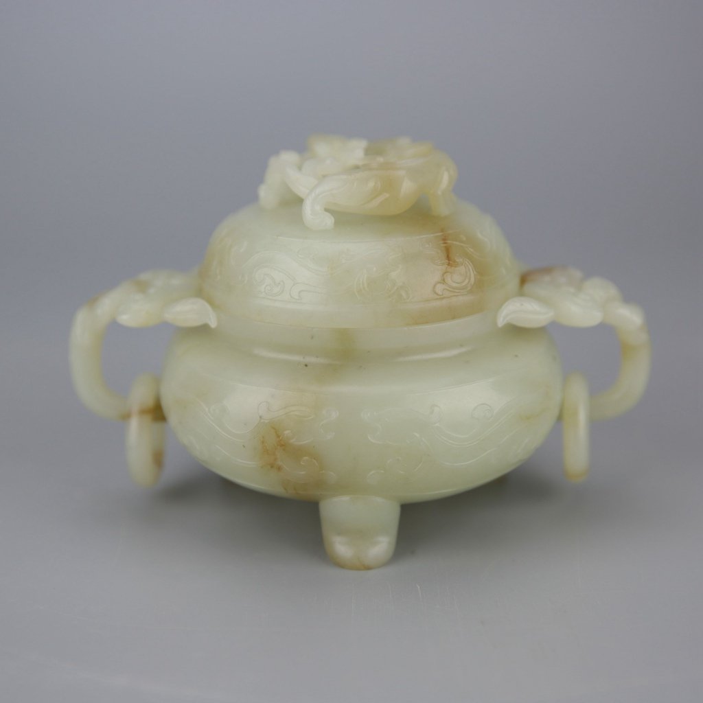 Chinese Jade Tripod Censer (1 of 5)