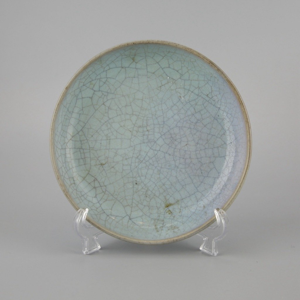 Chinese Junyao Crackle Porcelain Dish (1 of 3)