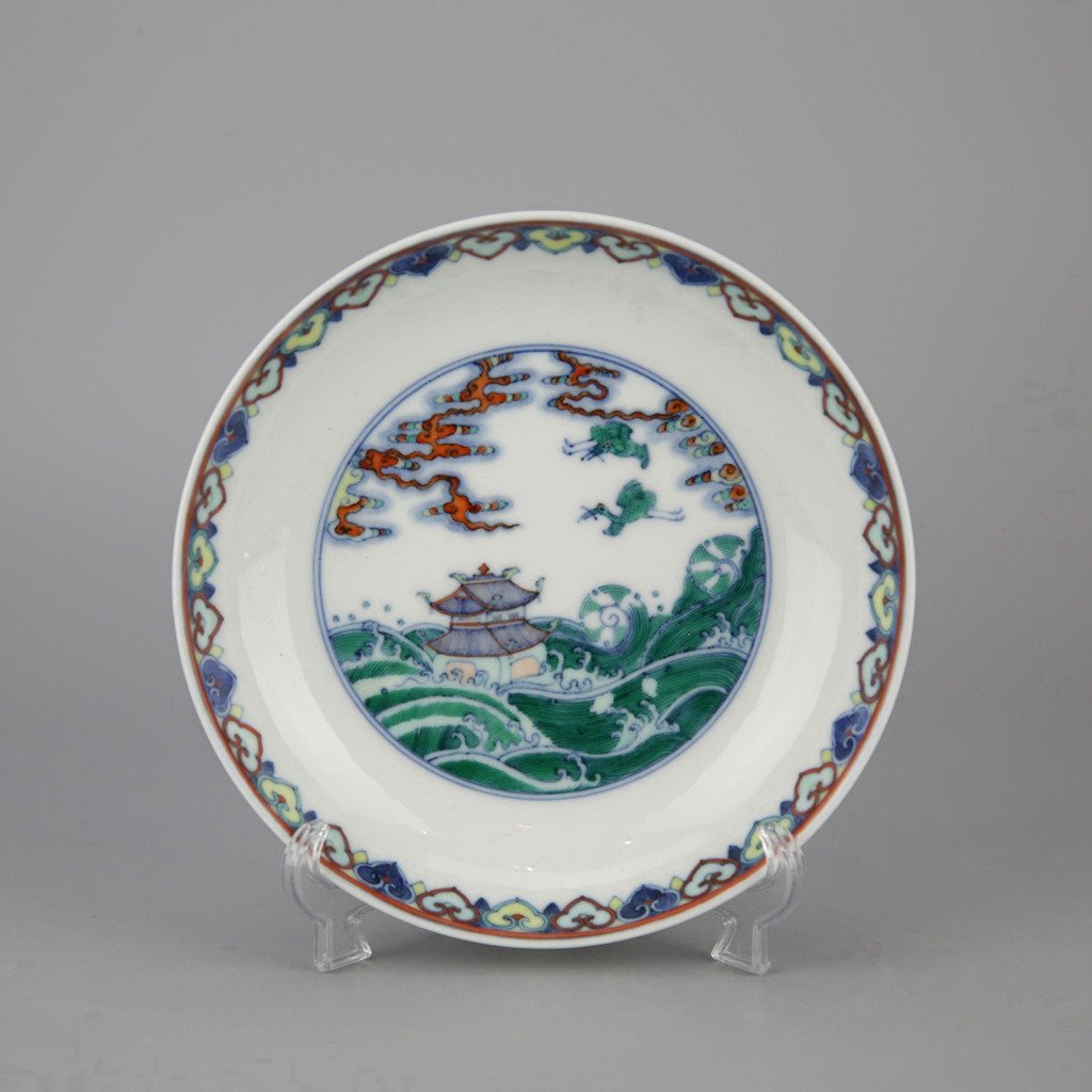 Chinese Doucai Porcelain Dish (1 of 4)