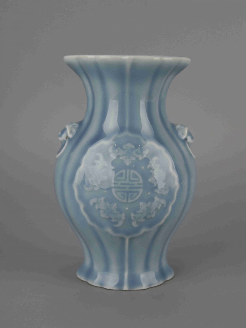 Chinese Pale celadon Glazed Porcelain Vase (1 of 5)