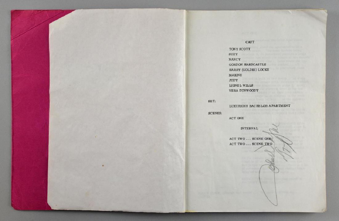 John Wayne (1907-1979) American Actor, a script for (1 of 3)