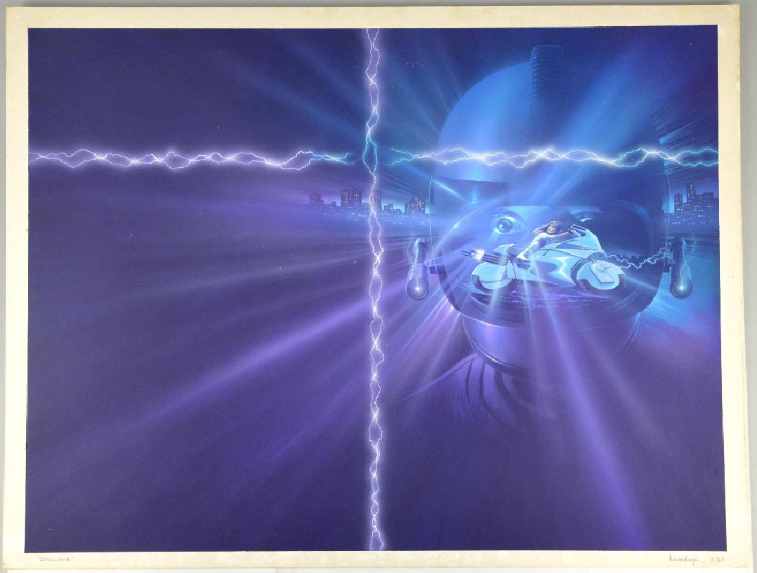 Cyclone (1987) Original airbrush painted artwork for (1 of 1)