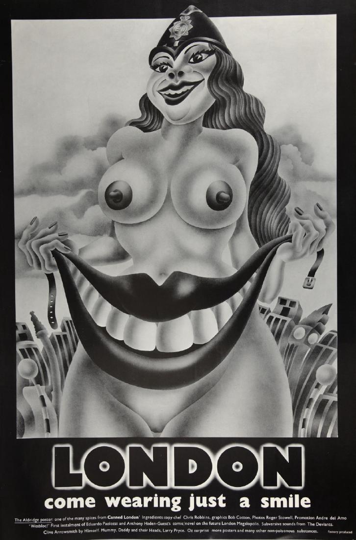 Alan Aldridge (b. 1943) Vintage poster, 'London Come (1 of 1)