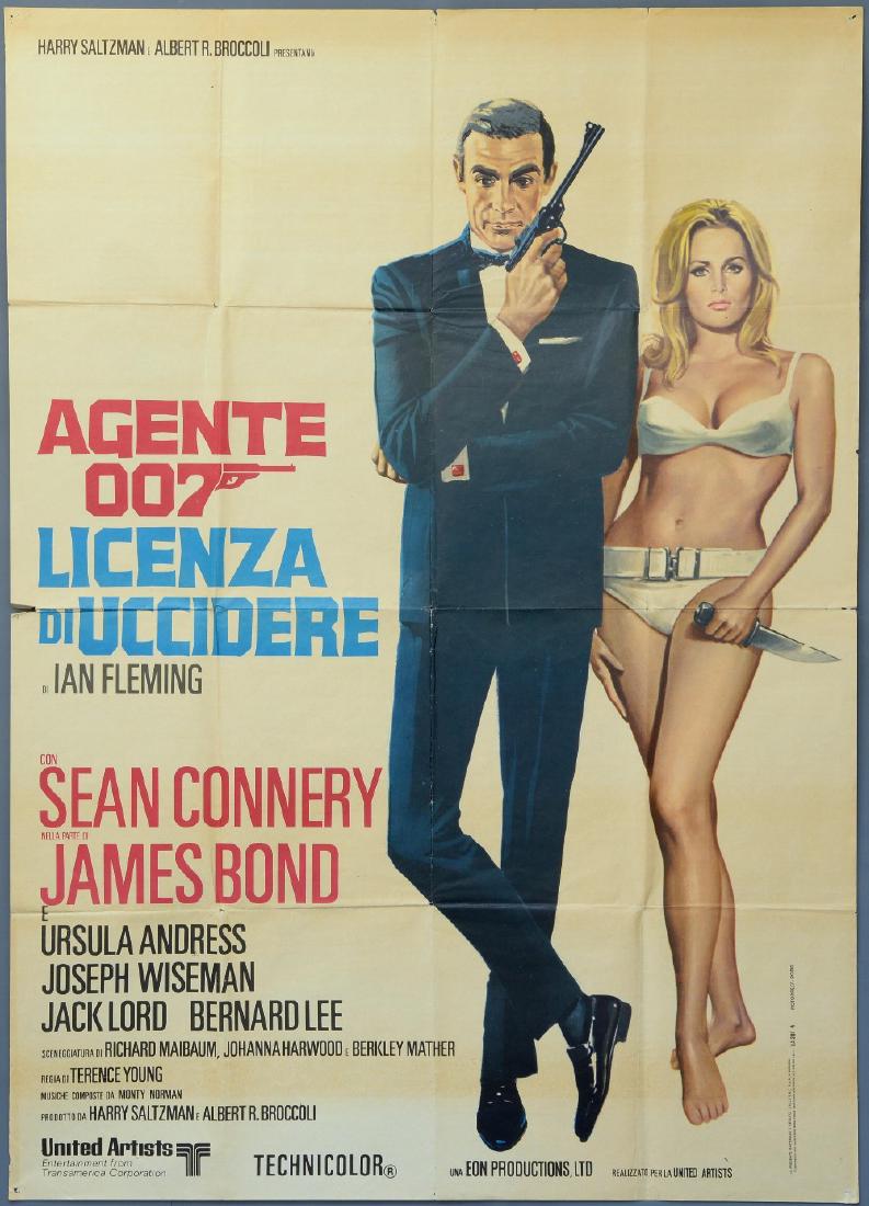 James Bond Dr. No (R-1970's) Italian 2 Foglio film (1 of 2)