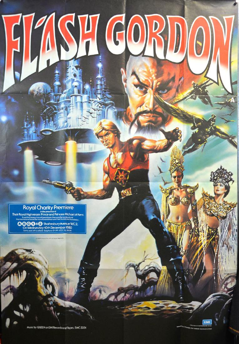 Flash Gordon (1980) UK four sheet film poster, folded, (1 of 1)