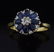 Edwardian style sapphire and diamond ring, in white and - 2