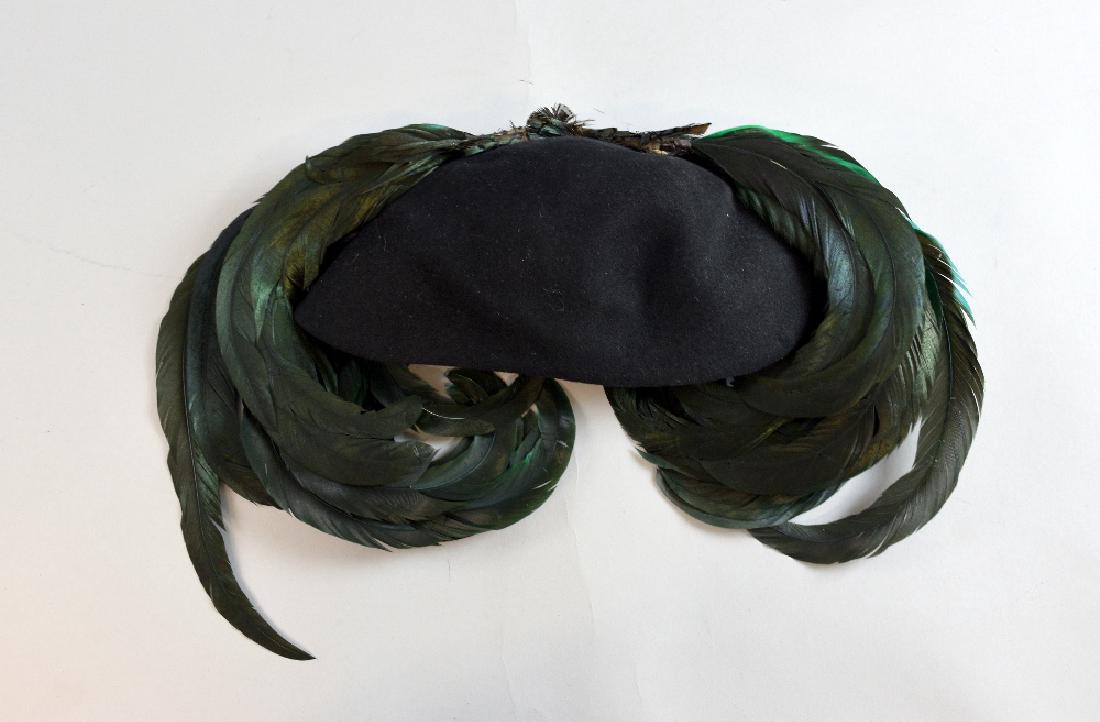 An impressive  feather hat by Madame S (1 of 3)