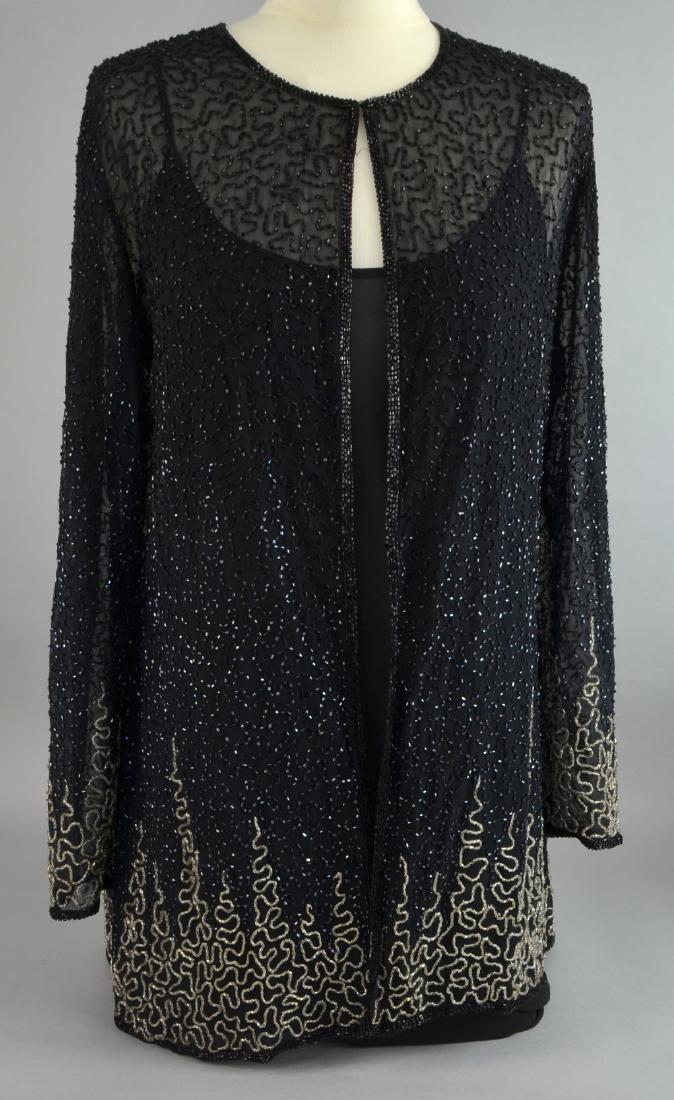 Mid 1920's black cotton long sleeved jac (1 of 2)