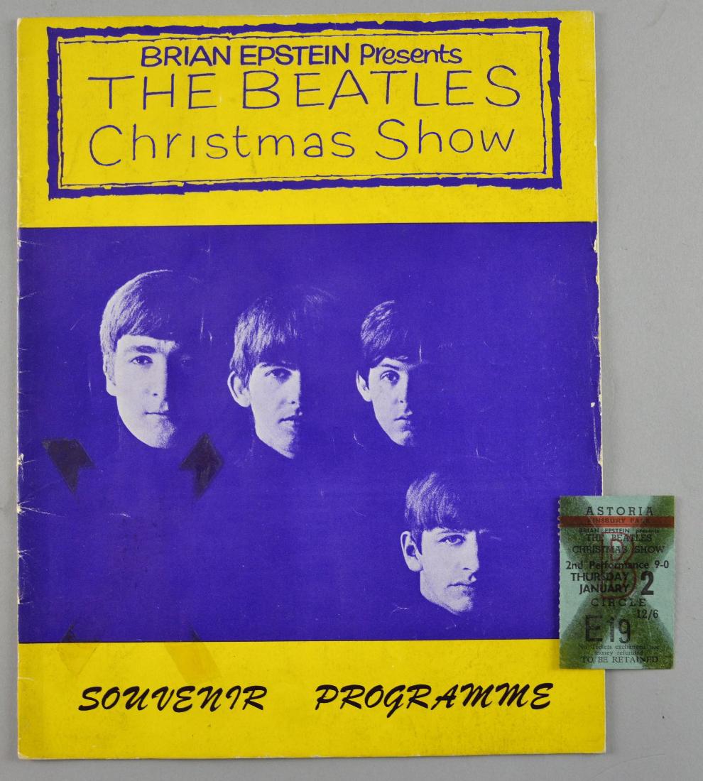 The Beatles concert programme & ticket f (1 of 1)