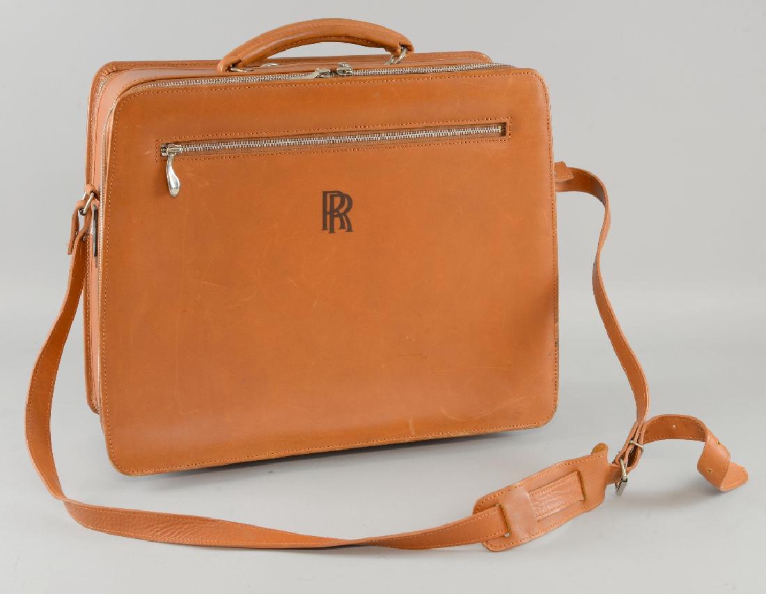 Rolls-Royce vintage brown leather attach (1 of 2)