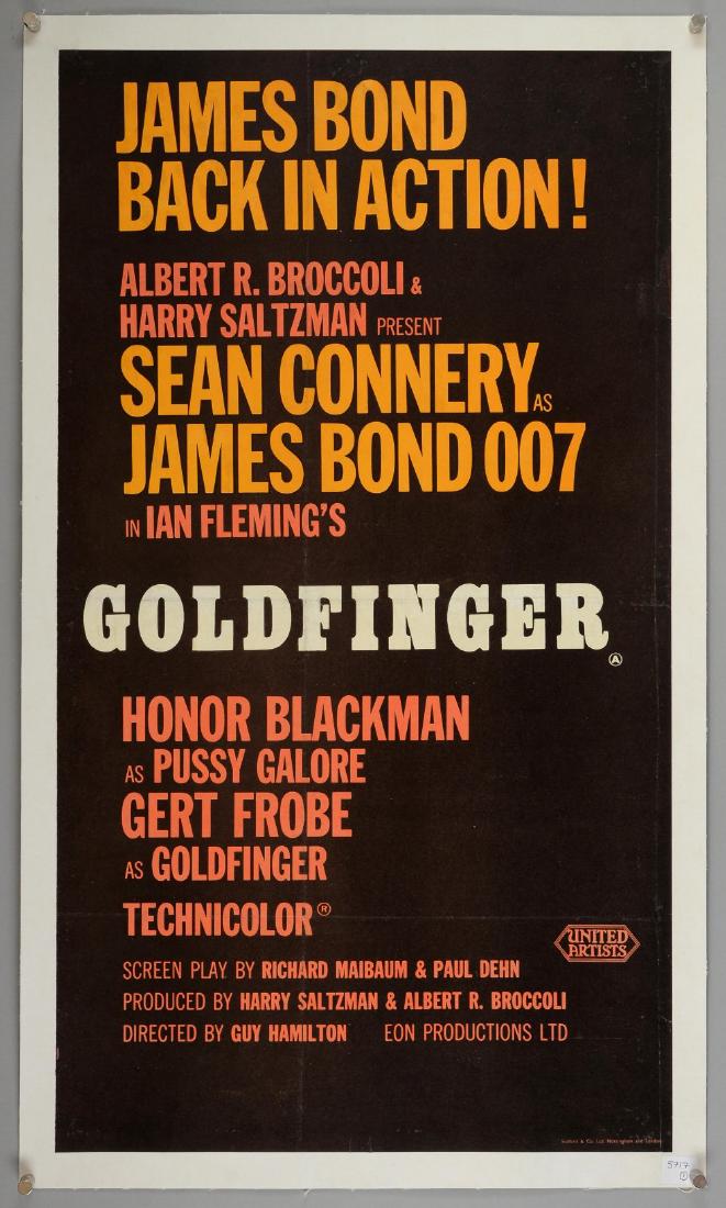 James Bond Goldfinger (1964) Section of (1 of 2)