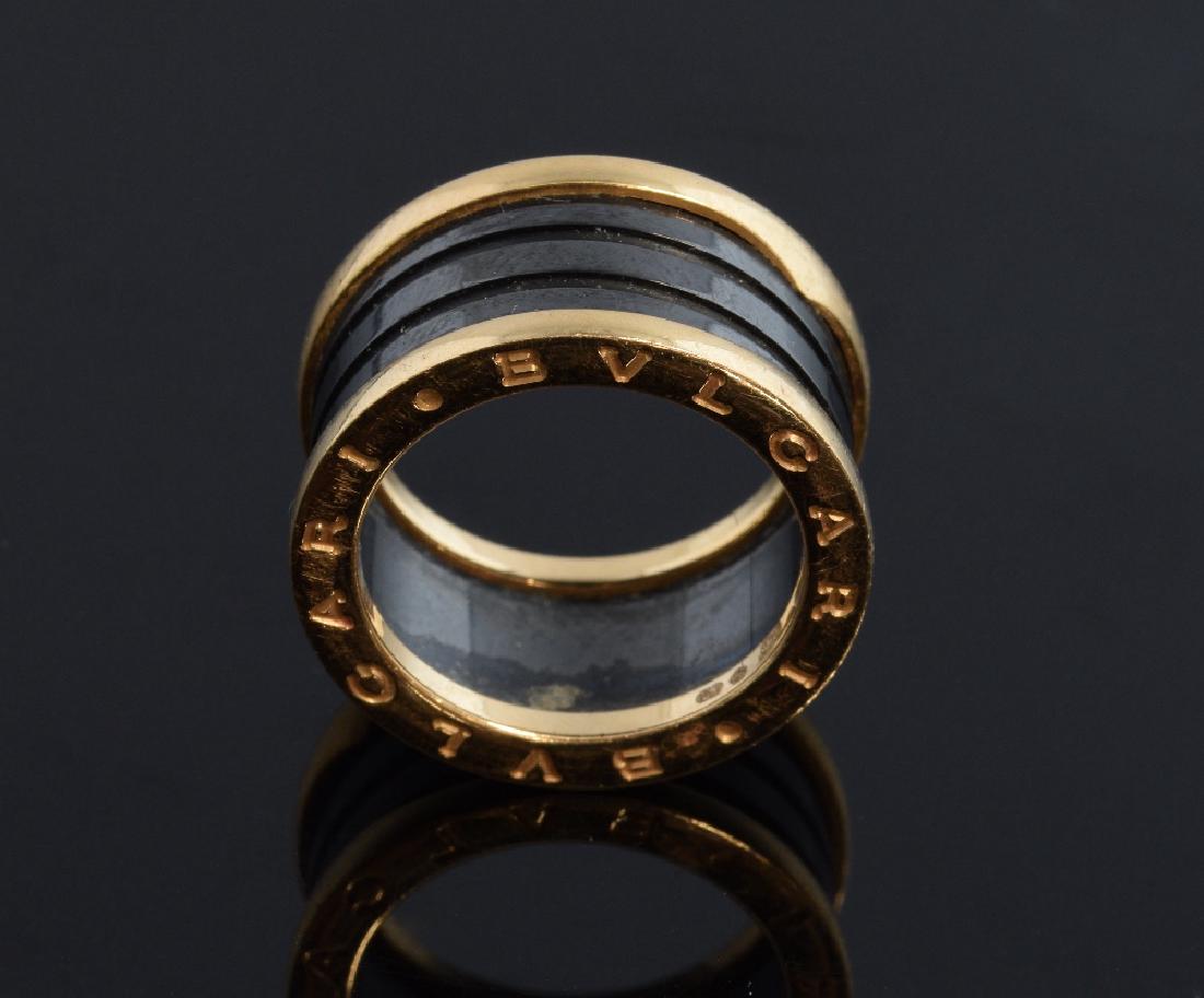 Bulgari B-zero 18 ct rosé gold and black ceramic r (1 of 3)