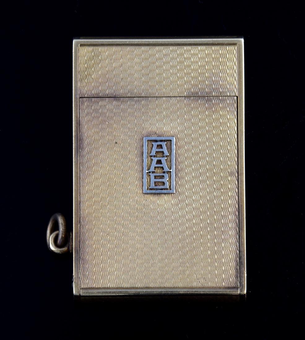 Asprey & Co Art Deco gold fold away cigarette ligh (1 of 1)