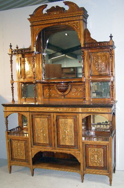 Late 19th century rosewood fruitwood and