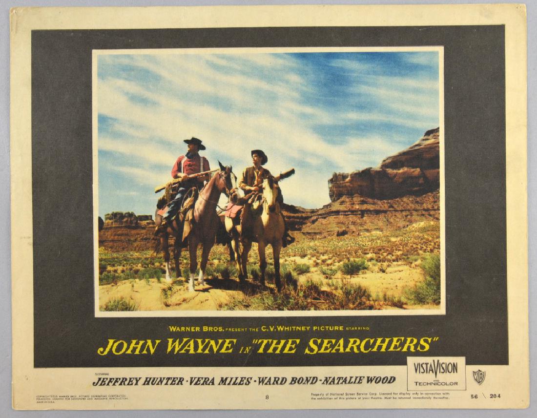 The Searchers (1956) US Lobby card, No. 8, John Fo: The Searchers (1956) US Lobby card, No. 8, John Ford classic showing John Wayne in Monument Valley, 11 x 14 inches