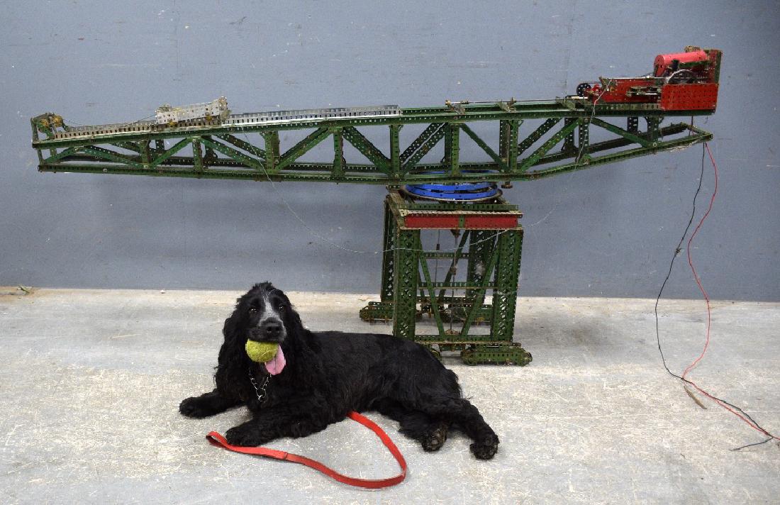 meccano block setting crane for sale