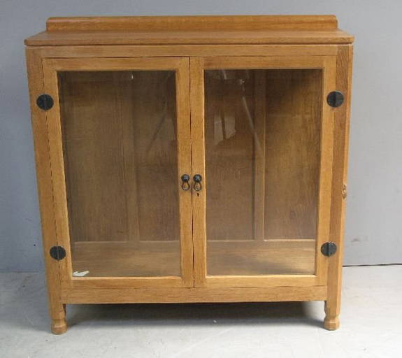 'mouseman' Oak Bookcase