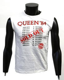 Queen - Crew sleeveless T shirt from Sun City 1984