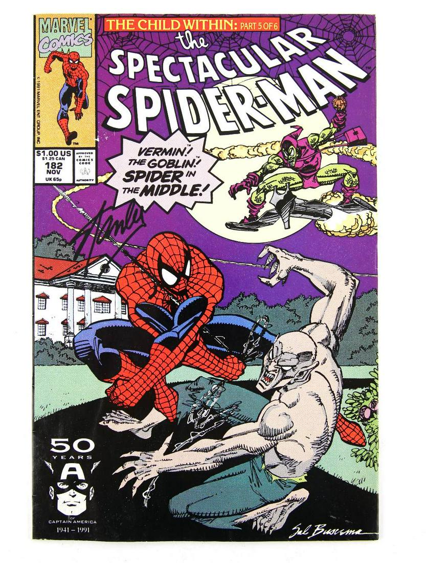 Stan Lee signed comic - Marvel The Spectacular Spi (1 of 3)