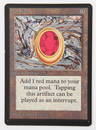 Magic The Gathering TCG Mox Ruby. Beta Mox Ruby ca