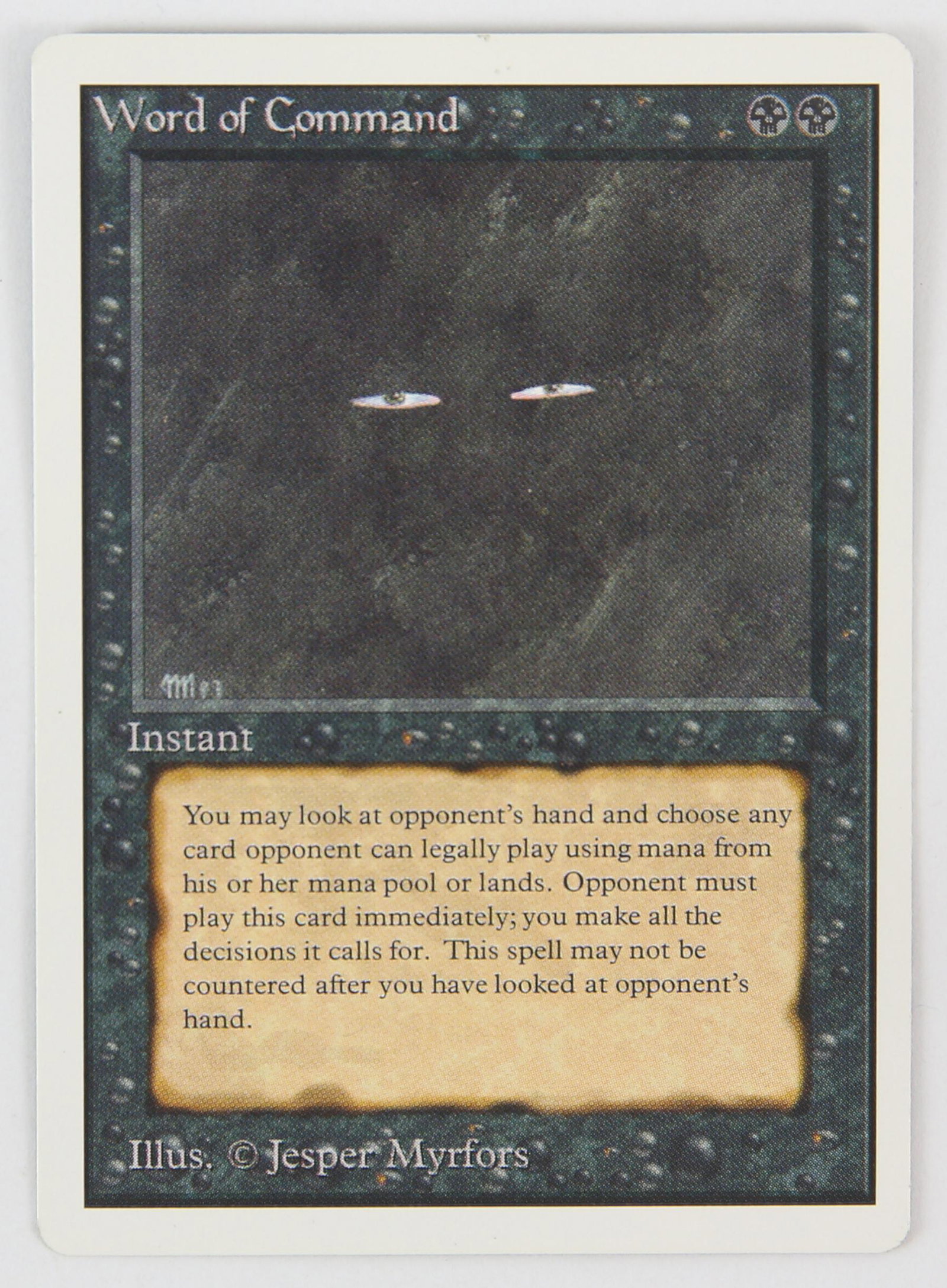 Magic The Gathering - Word of Command - Unlimited: Magic The Gathering - Word of Command - Unlimited (1993)This card is in Excellent condition.