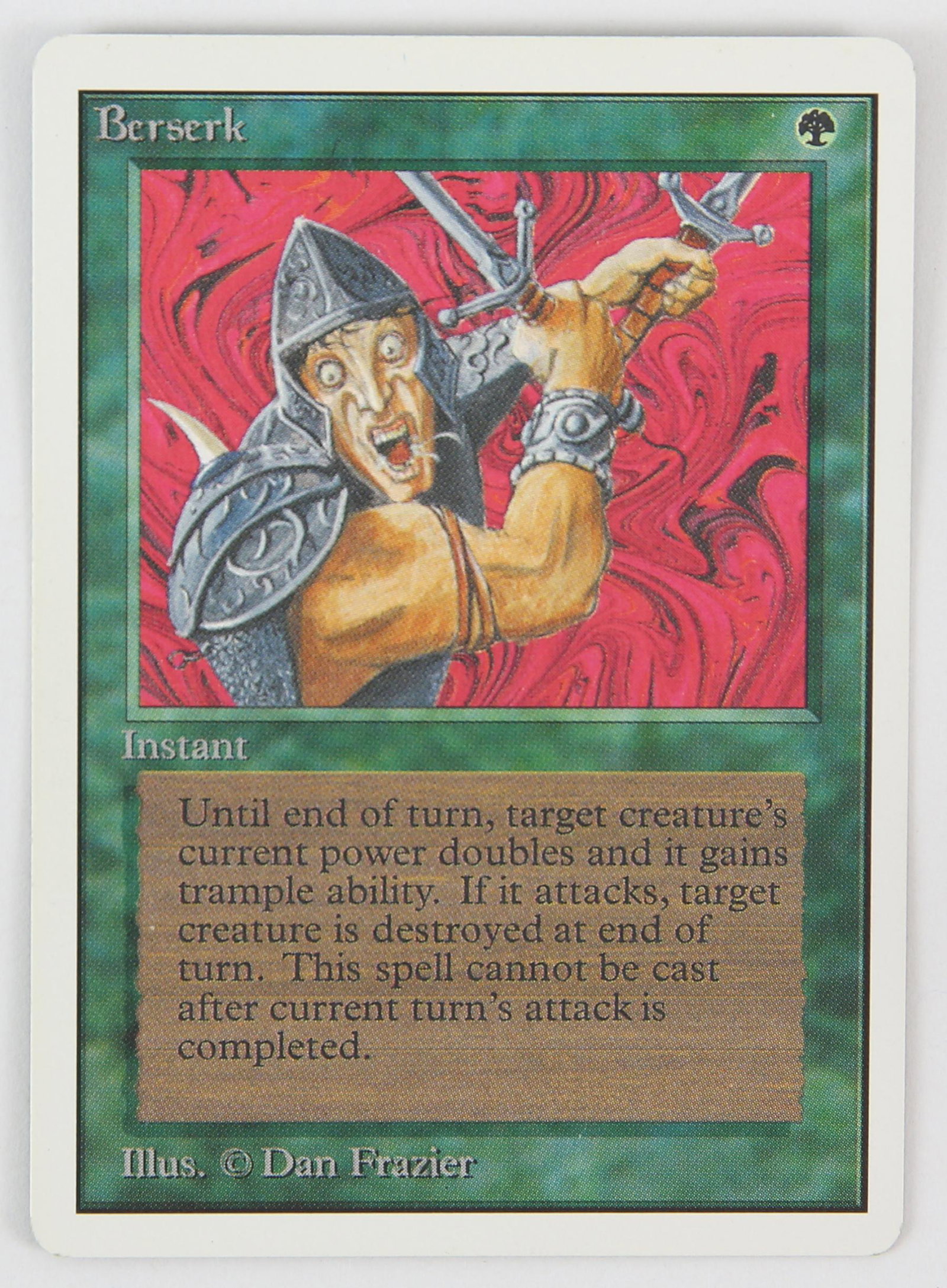Magic The Gathering - Berserk - Unlimited (1993).T: Magic The Gathering - Berserk - Unlimited (1993).This card is in Excellent condition.