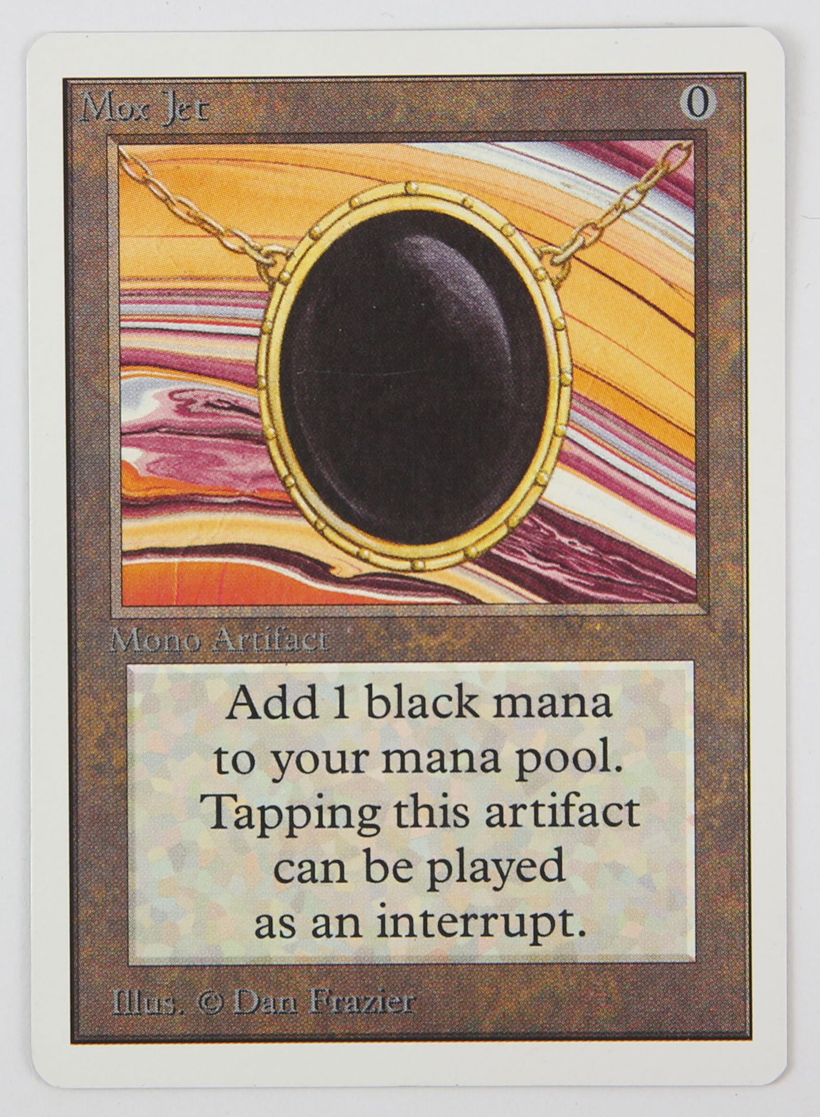 Magic The Gathering - Mox Jet - Unlimited (1993). (1 of 2)