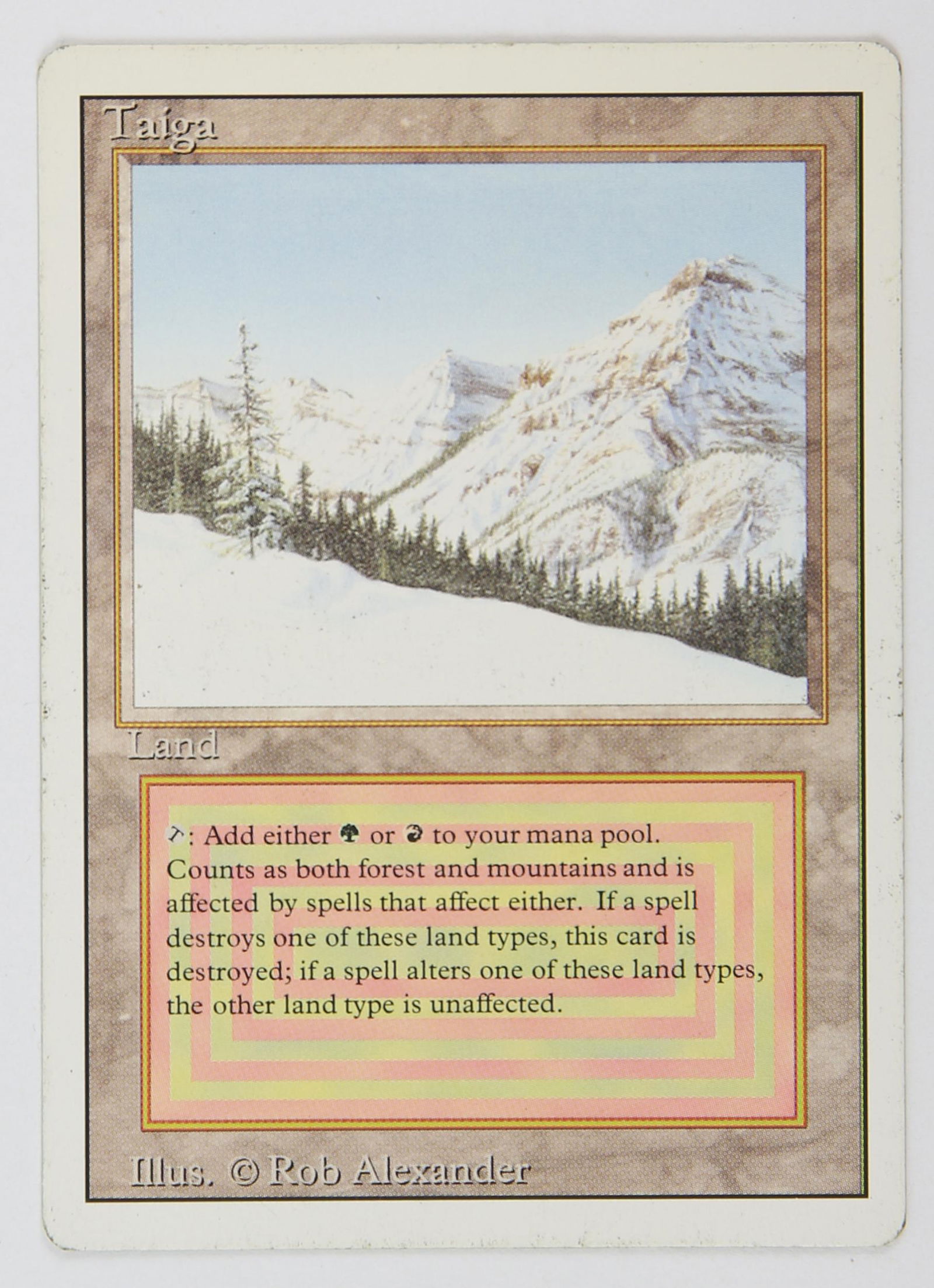 Magic The Gathering - Taiga - Revised (1994). This (1 of 2)