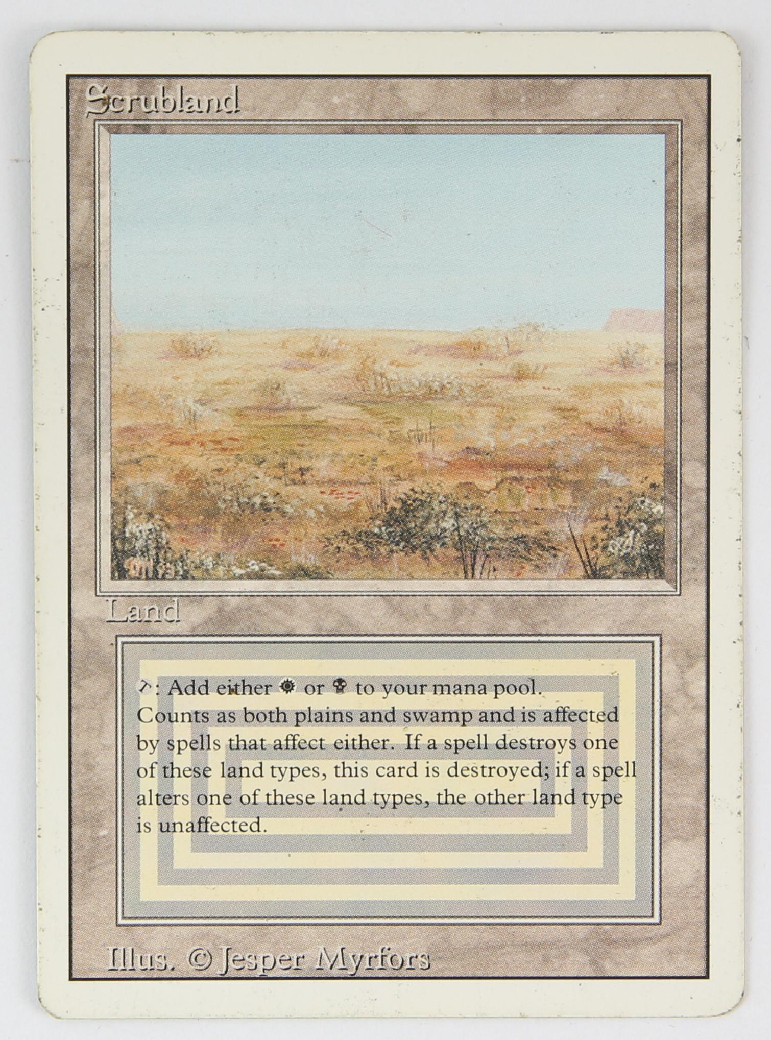 Magic The Gathering - Scrubland - Revised (1994) T (1 of 2)