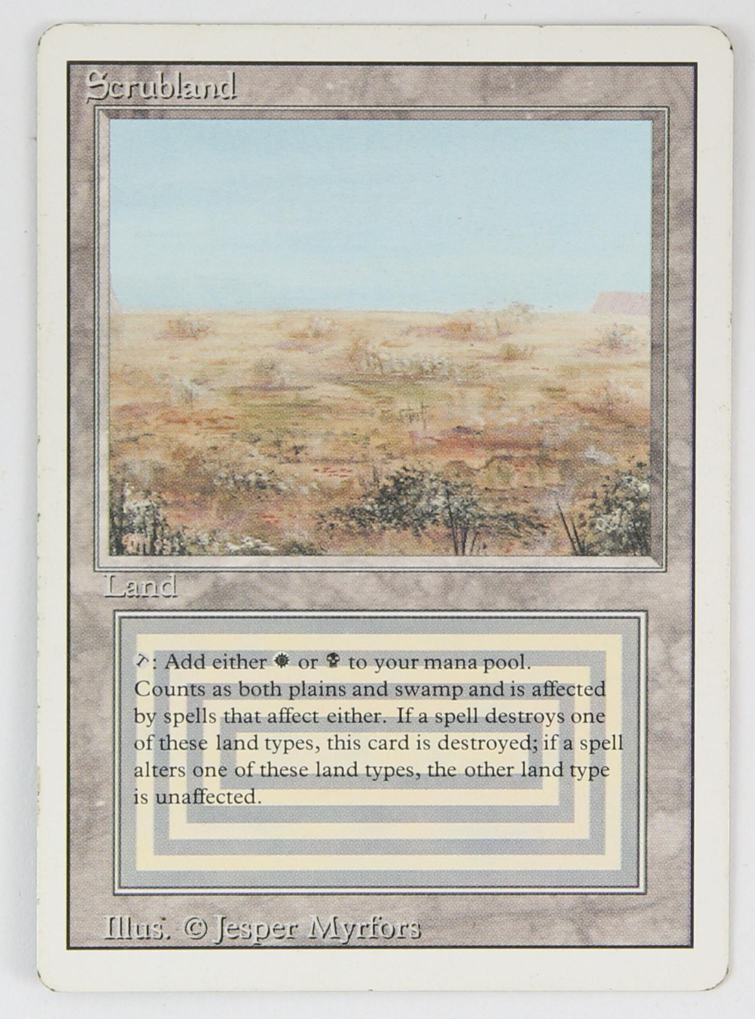 Magic The Gathering - Scrubland - Revised (1994) T (1 of 2)