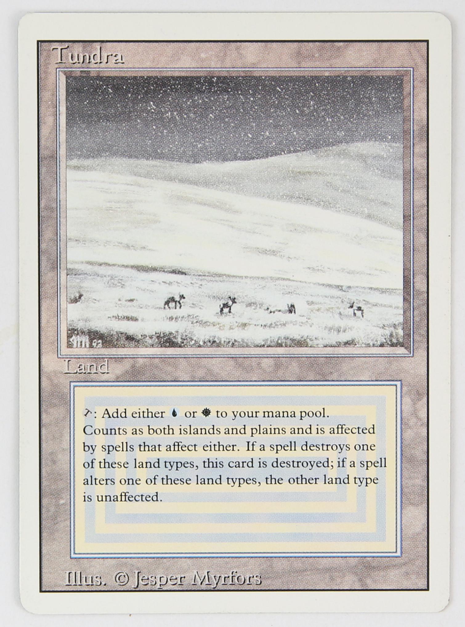Magic The Gathering - Tundra - Revised (1994) This (1 of 2)