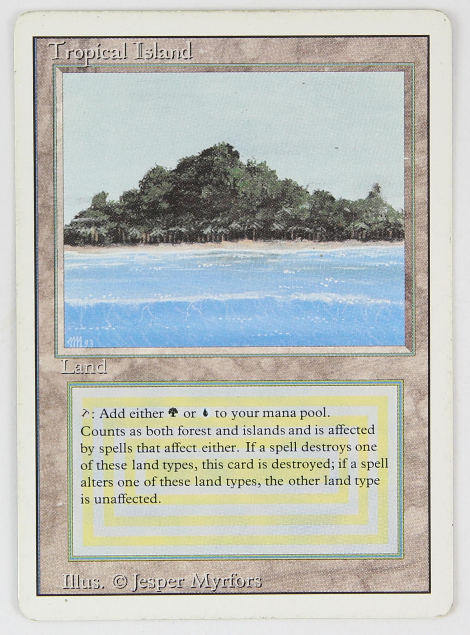 Magic The Gathering - Tropical Island - Revised (1 (1 of 2)