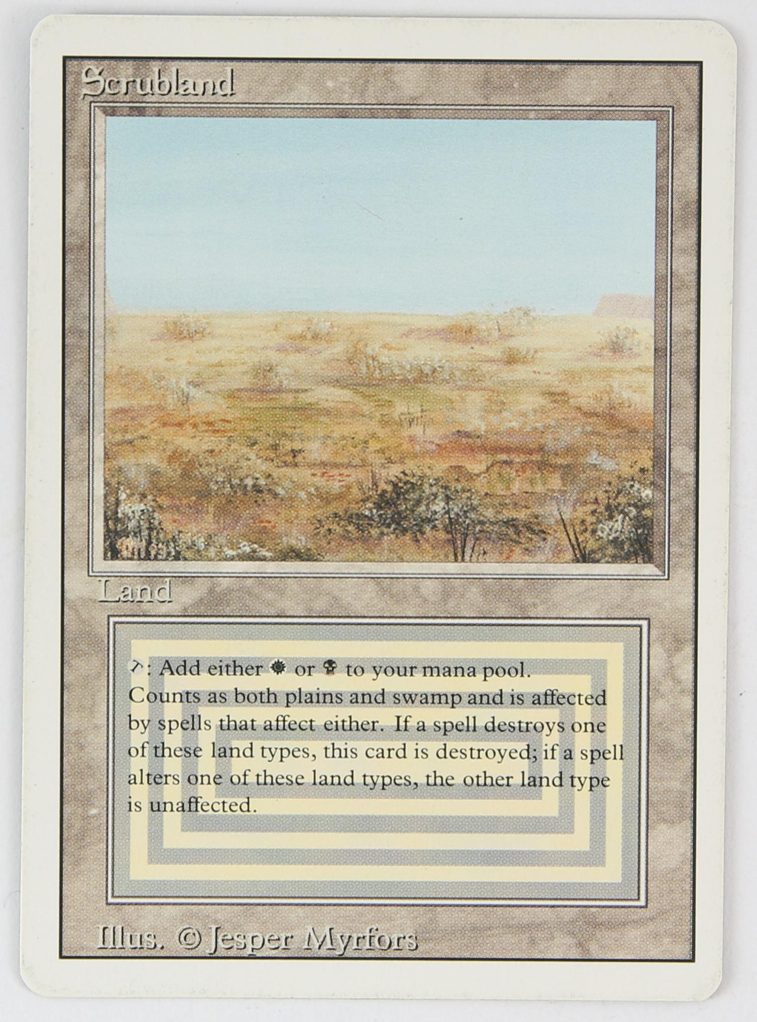 Magic The Gathering - Scrubland - Revised (1994) T (1 of 2)