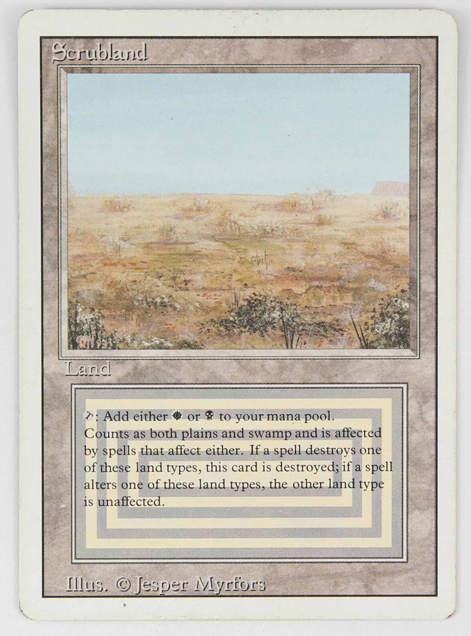 Magic The Gathering - Scrubland - Revised (1994) T (1 of 2)