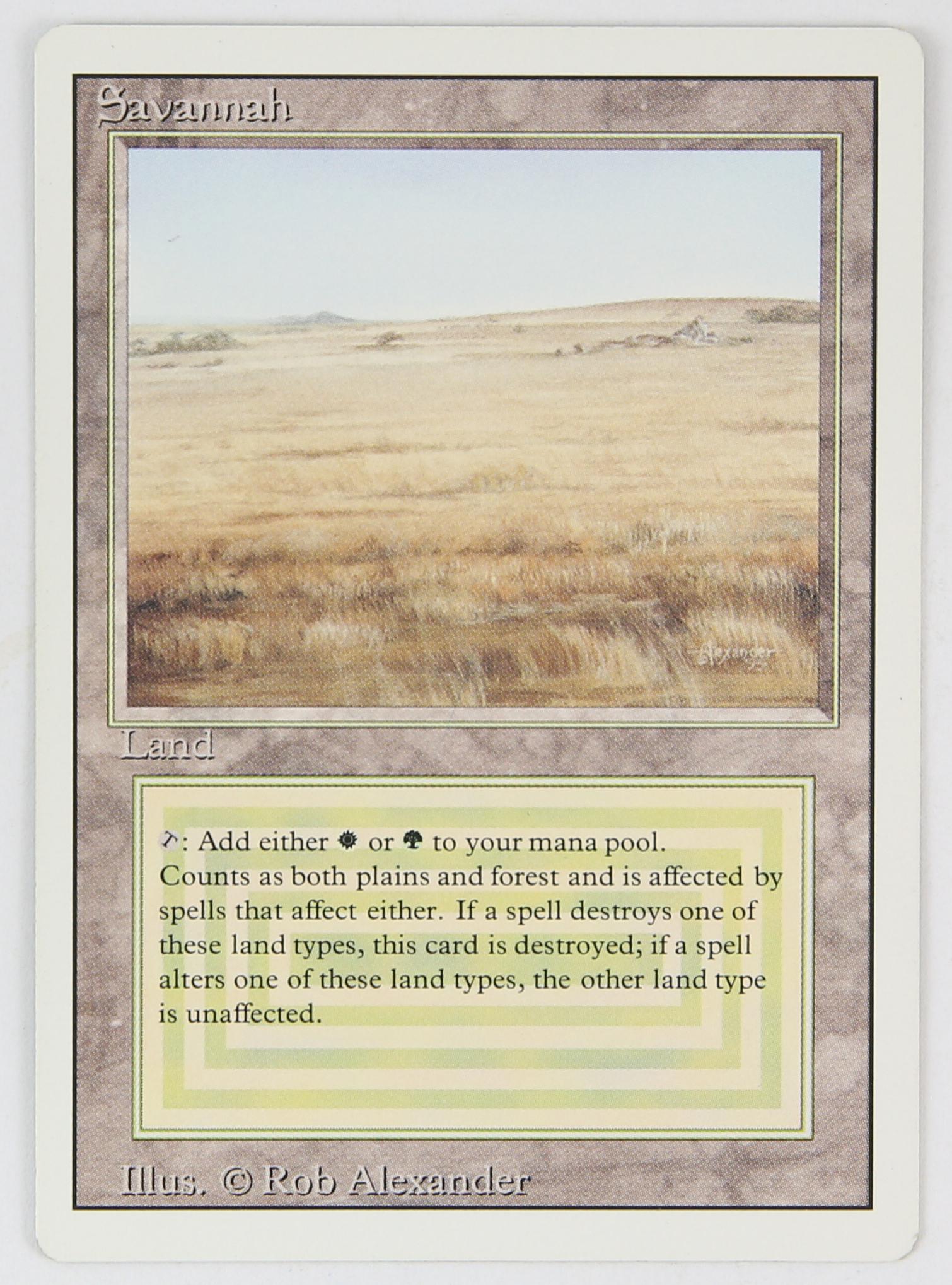 Magic The Gathering - Savannah - Revised (1994) Th (1 of 2)