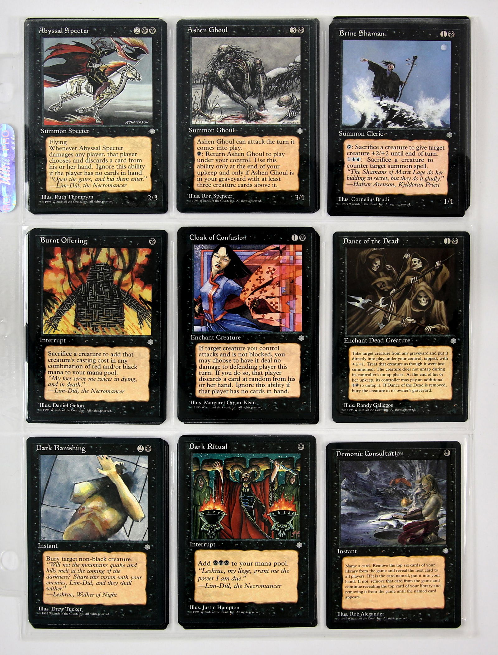 Magic The Gathering - Ice Age complete Set (1995). (1 of 20)