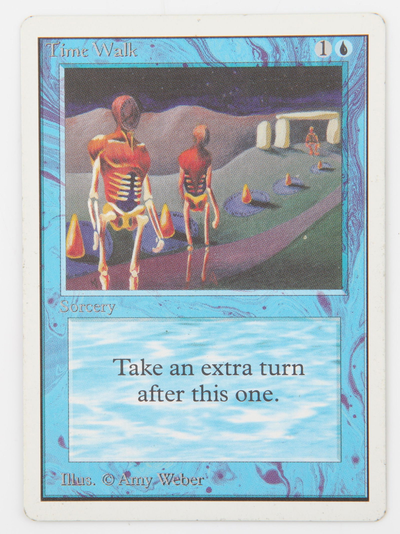 Magic The Gathering TCG Time Walk card. Unlimited (1993).Provenance: property of a Magic The (1 of 1)