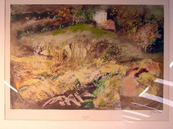 John Piper, 'Llangloffan', signed print, 18: John Piper, 'Llangloffan', signed print, 18 x 24" (not seen out of frame)