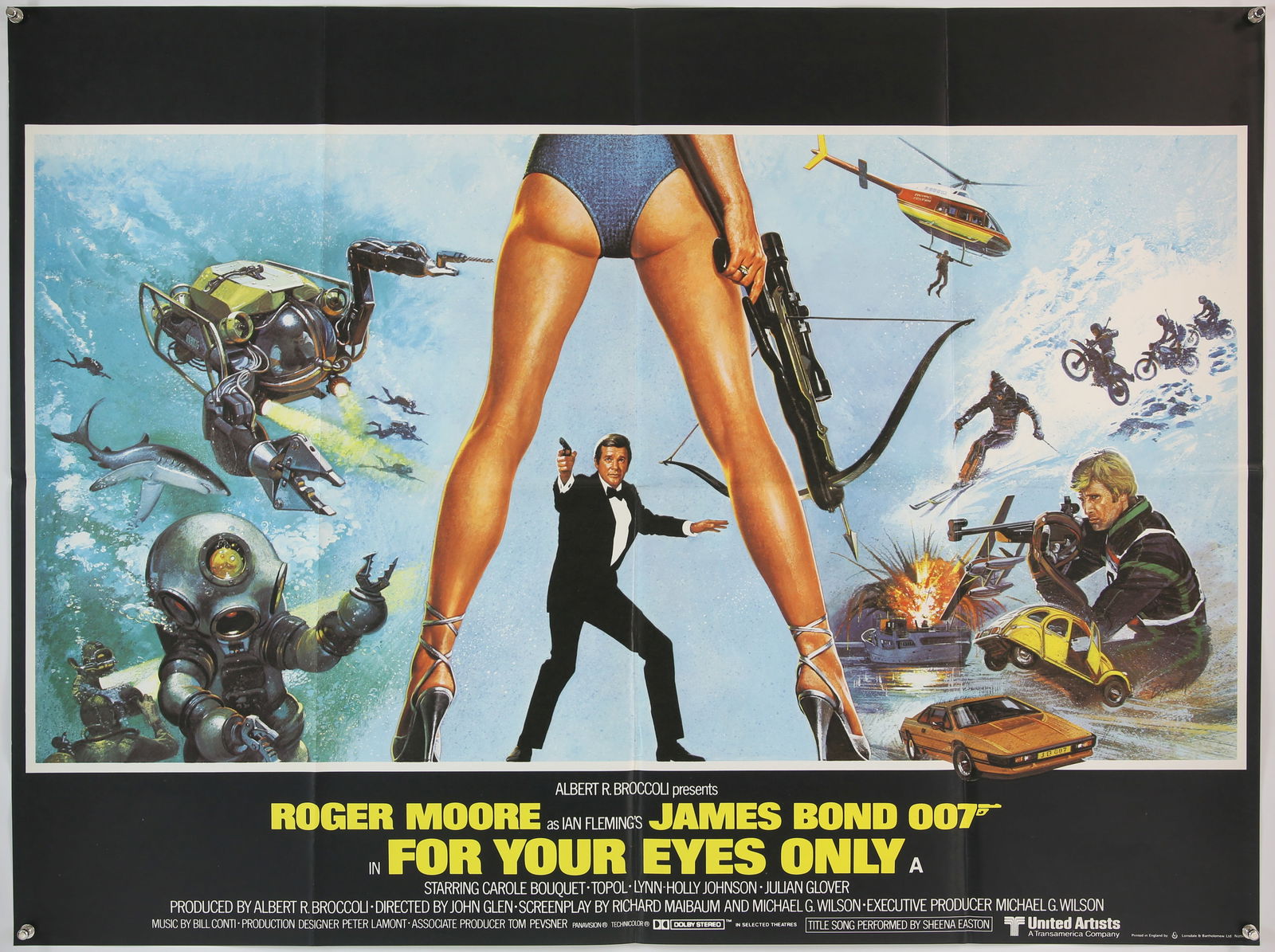 James Bond For Your Eyes Only (1981) British Quad (1 of 2)
