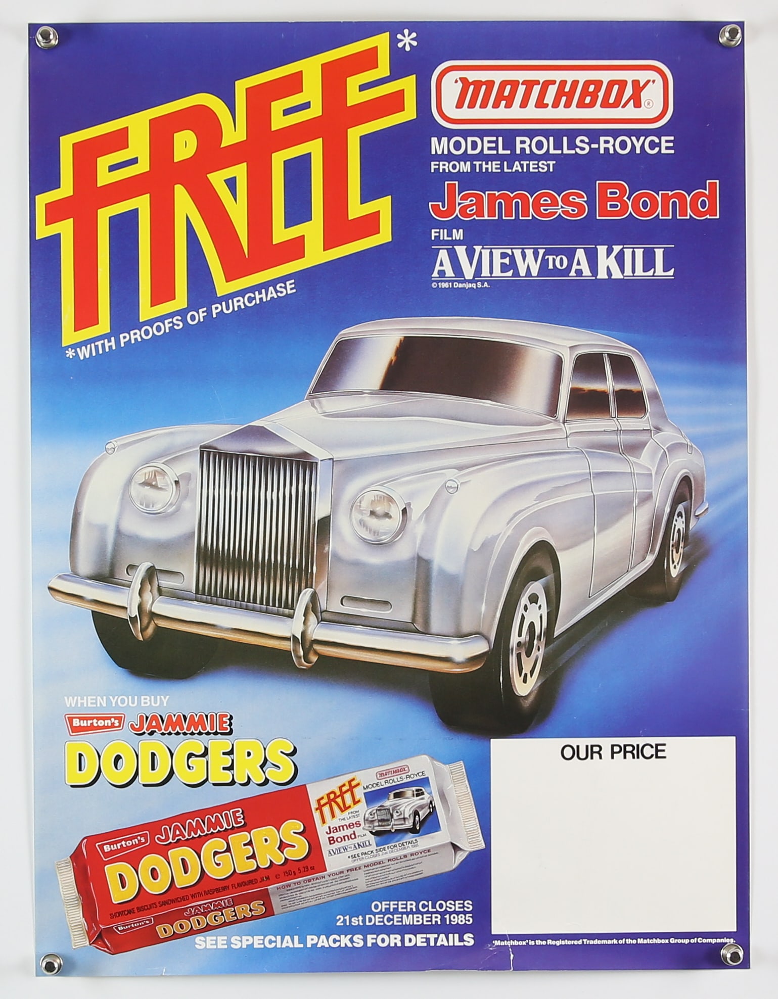 James Bond A View to a Kill (1985) Matchbox / Jamm (1 of 3)