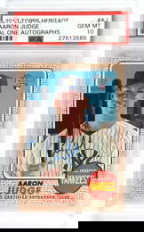 Aaron Judge 2017 Topps Heritage Trading Card - PSA