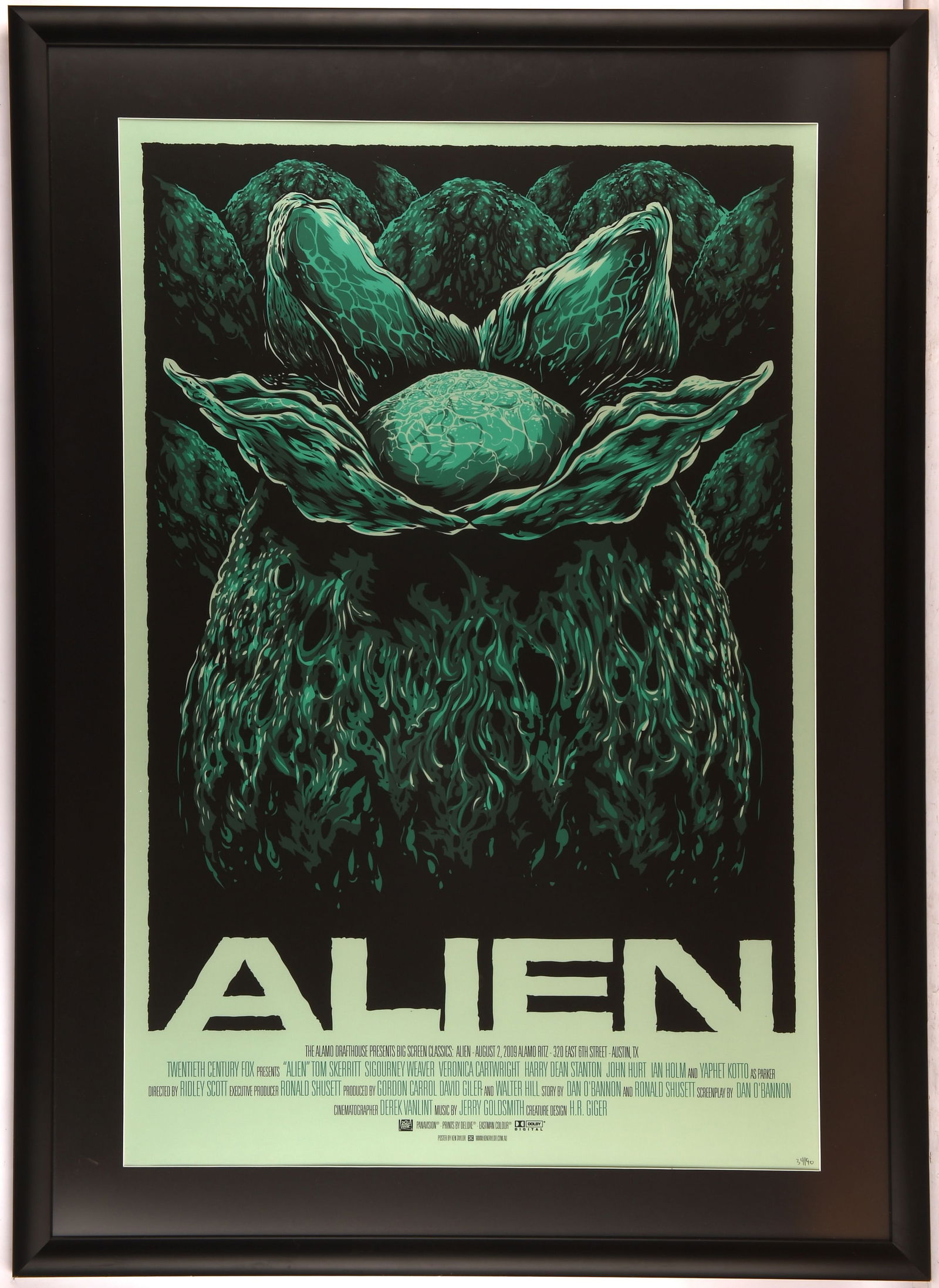 Alien (1979) Mondo Poster -Mondo screen print post (1 of 1)