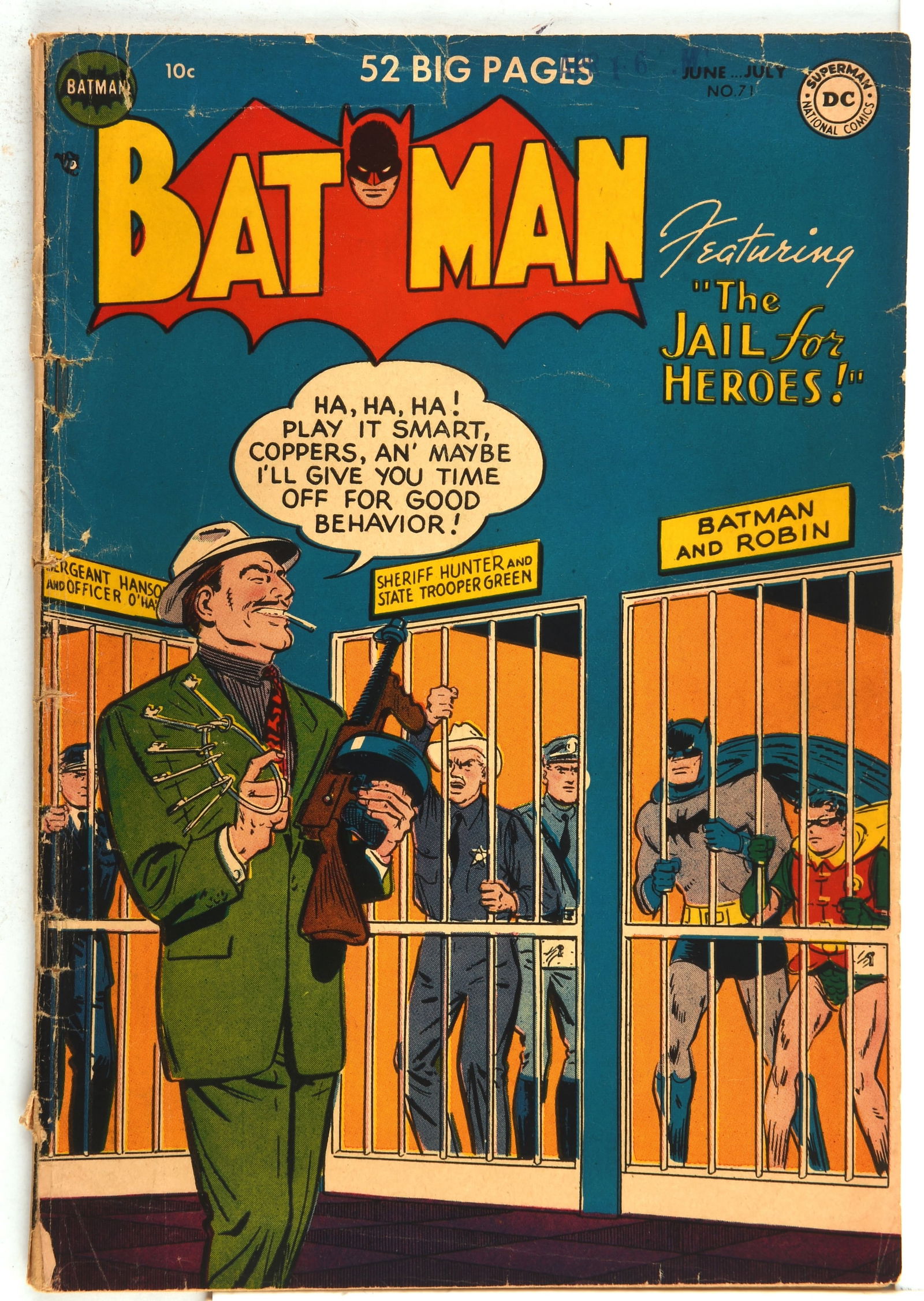 Batman No. 71– Golden-Age issue with Win Mortimer (1 of 2)