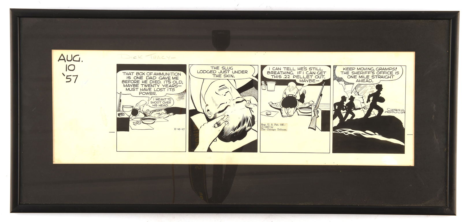 Chester Gould: Dick Tracy original art page for Ch (1 of 1)
