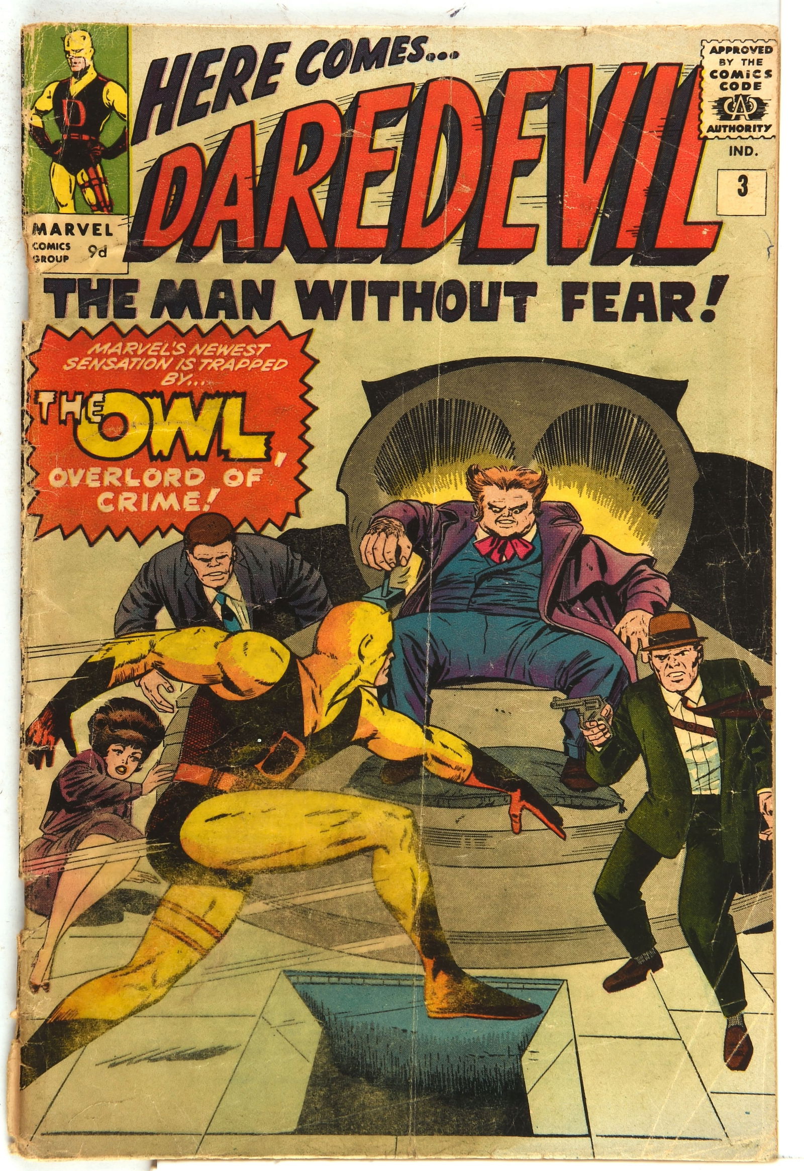 Daredevil No. 3 – 1st appearance of the Owl (Marve (1 of 2)